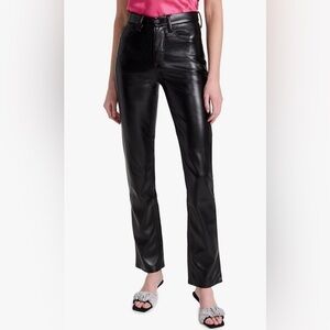 Good American Women's Leather Good Icon Jeans Size 10/30